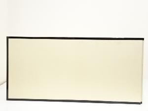 堀内宗完(兼中斎)筆 「曳舟」腰白張風炉先屏風（共箱）：リサイクル